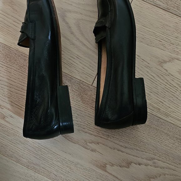 GRAVATI PER DAVIDS BLACK LEATHER SHOES   SIZE 7 M  fits like Canadian  7 1/2 - Picture 5 of 7